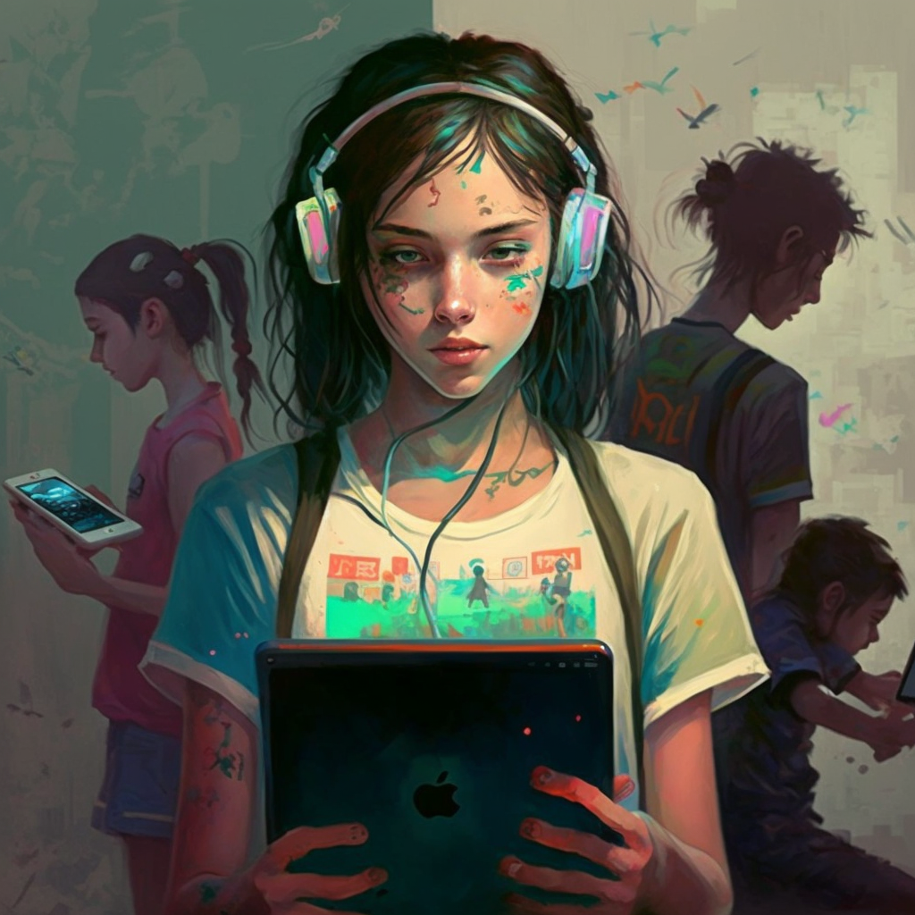 Isolated teen, addiction